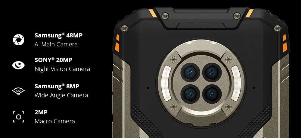Caméra quad DOOGEE S96 Pro 48 MP