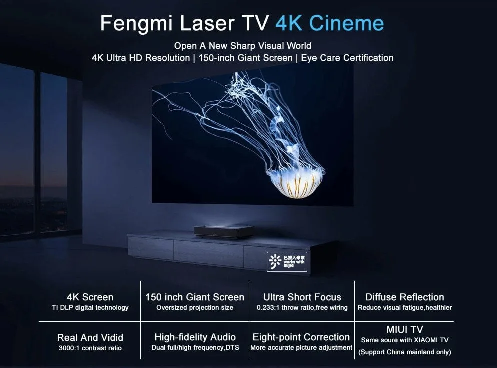 Fengmi 4K Cinema Pro-specifikationer