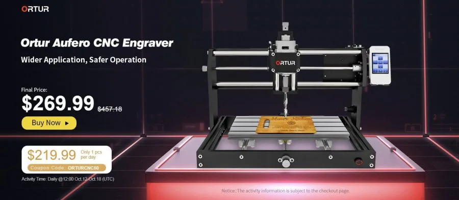 ORTUR Aufero Gearbest Promotion ottobre 2020