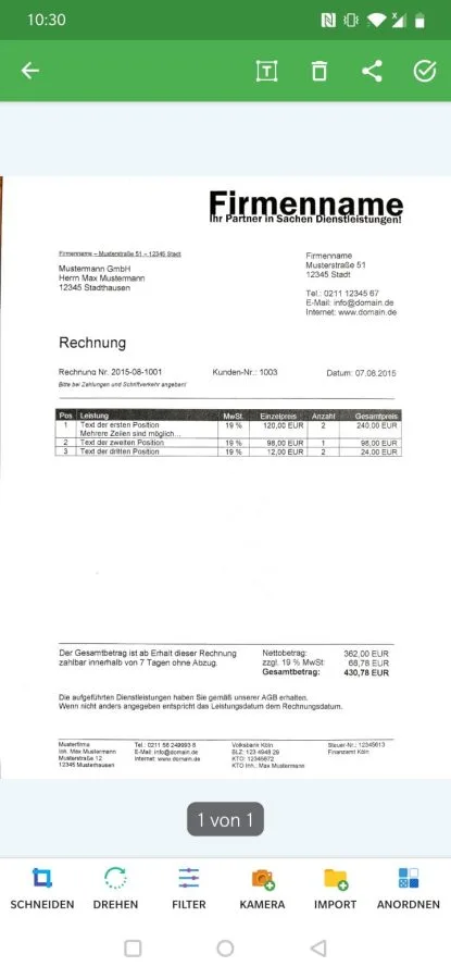 Skanning med Docutain (2)