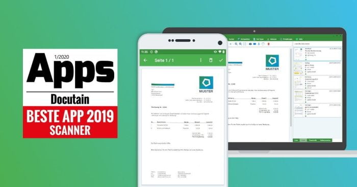 Docutain Bedste Scanner-app 2019