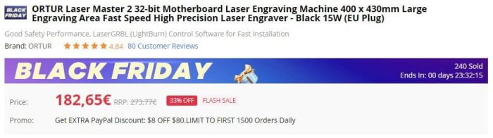 اشتر ORTUR Laser Master 2 في Gearbest.