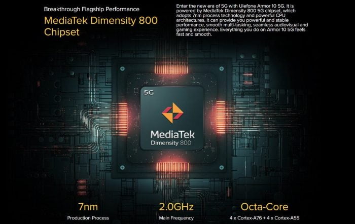 Specyfikacja MediaTek Dimensity 800