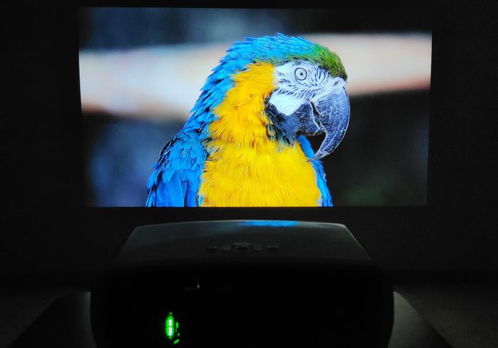 BlitzWolf BW-VP9 projector donkere kamer