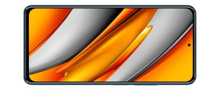 Frontale POCO F3 con display AMOLED