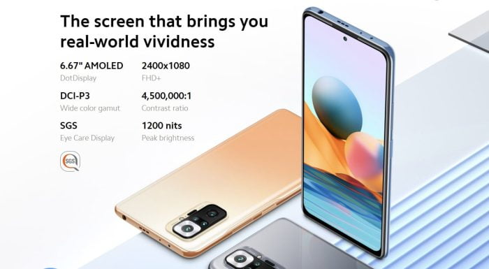 Display Redmi Note 10 Pro AMOLED