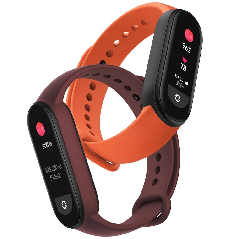 Xiaomi Mi Band 6 1.56 Inch 326 PPI AMOLED Retina Screen Wristband Heart Rate Blood Oxygen Monitor 130+ Watch Faces 30 Sports Modes 5ATM Waterproof BT5.0 Smart Watch Chinese Version