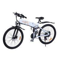 EZIOR M26 Opvouwbare elektrische fiets 48V 10Ah Batterij 500W Borstelloze motor 26 inch Band Aluminium frame Shimano 7-speed Shift Max. snelheid 30km/h LCD Meter Schijfrem