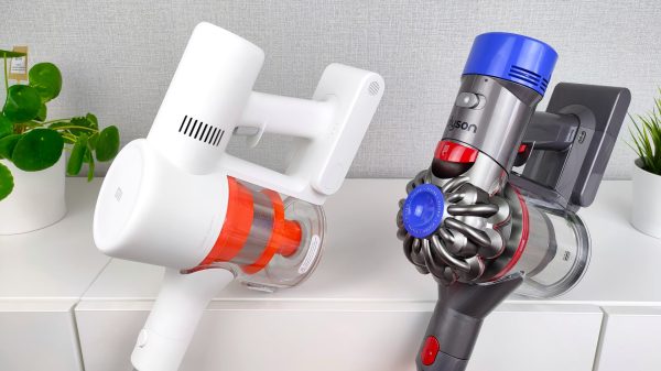 مقارنة بين Xiaomi G9 و Dyson V8 Absolute + مكنسة كهربائية لاسلكية