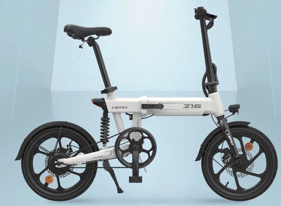 HIMO Z16 opvouwbare e-bike elektrische fiets zijaanzicht