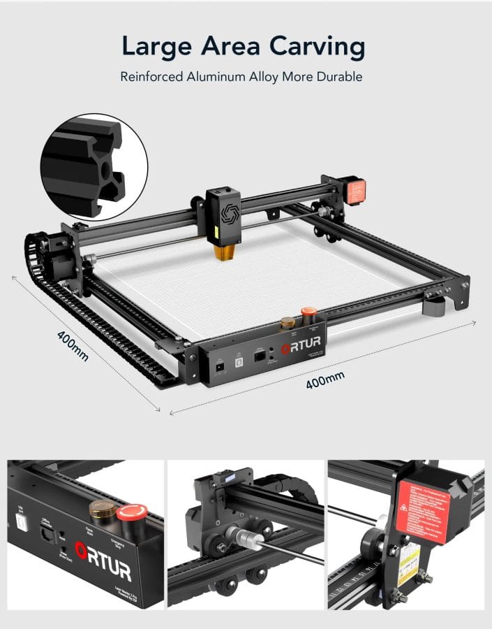 ORTUR Laster Master 2 Pro mit neuen Funktionen und Sicherheitsfeatures