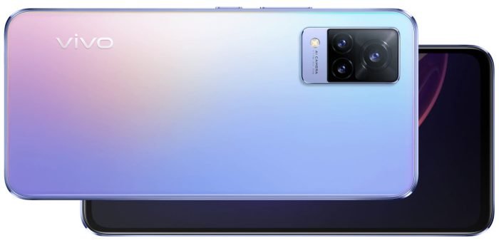 vivo V21 5G smartphone terug