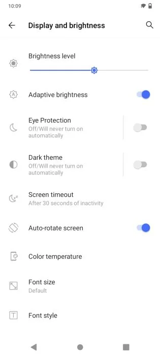 vivo Y20s display settings (1)