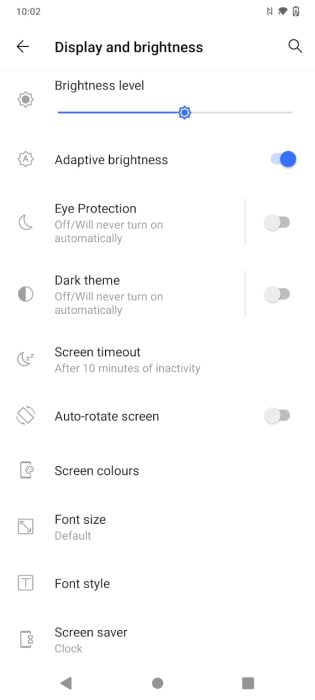 vivo Y70 display settings (1)