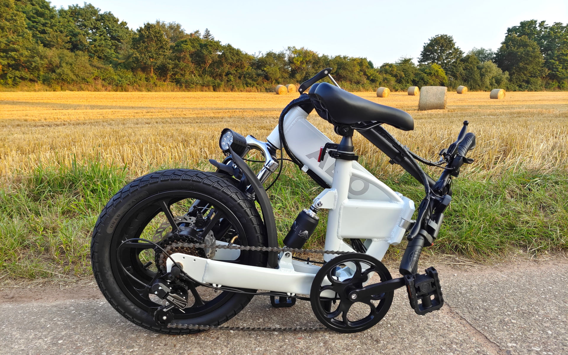ADO A16 test foldable 16 inch ebike with 350W motor