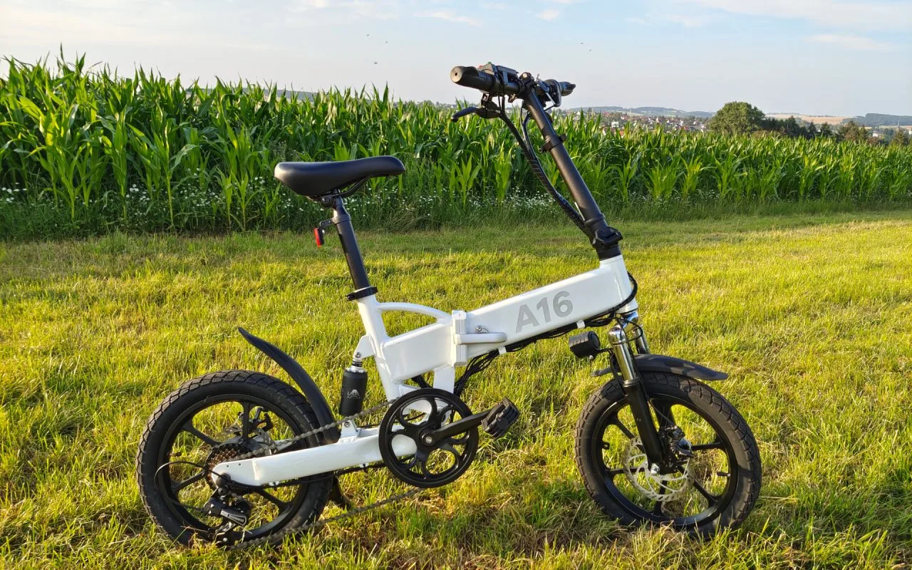 Test d'examen du vélo électrique pliable ADO A16 E-Bike