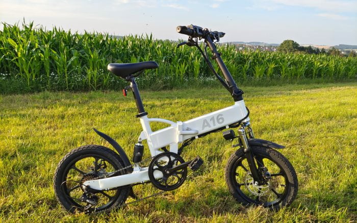 Teste de revisão de bicicleta elétrica dobrável ADO A16 E-bike