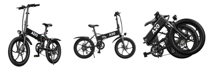 Visão geral da e-bike ADO A20