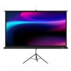 BlitzWolf BW-VS1 Bracket Projector Screen Beamer Curtain 100-Inch 1080P Full HD مع حامل 16: 9 عرض ثلاثي الأبعاد ستارة جهاز عرض بلاستيكي أبيض مع شاشة كبيرة ترايبود ثابت 3 درجة زاوية عرض للأفلام المسرح المنزلي في الهواء الطلق وداخل المنزل