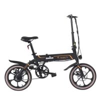 NIUBILITY B16 Electric Moped Folding Bike 16 inch 42V 10.4Ah Battery 40km -50km Miltal 350W Motor Max 25km / h Double Disc Brake Variable Speed ​​System LED Light KMC Chain