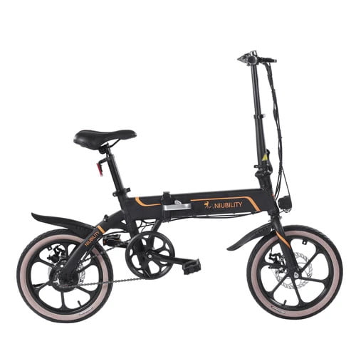 NIUBILITY B16 Electric Moped Folding Bike 16 inch 42V 10.4Ah Battery 40km -50km Mileage 350W Motor Max 25km/h Double Disc Brake Variable Speed System LED Light KMC Chain