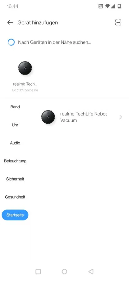 realme robot hoover configurazione dell'app realme link (1)
