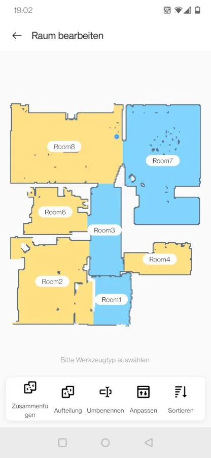 realme robot aspirapolvere realme Link mappa della stanza dell'app (2)