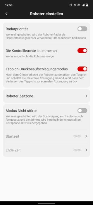 Aplicativo doméstico Roidmi EVE Plus Xiaomi (9)