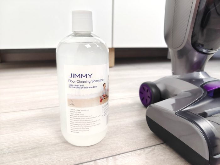 JIMMY HW8 Pro stofzuiger wasmiddel.