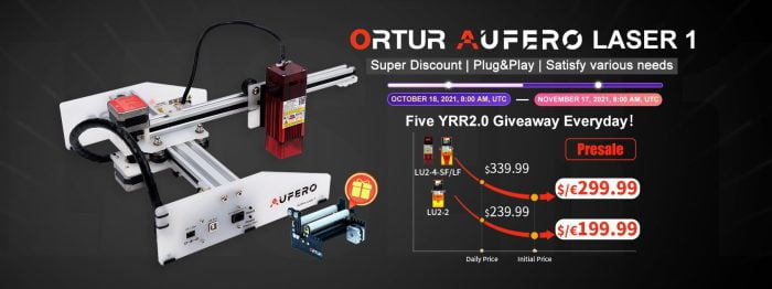 ORTUR Aufero Laser 1 -erbjudande