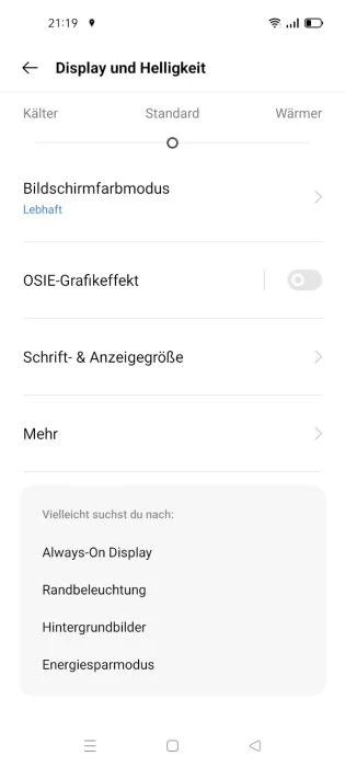 displayinställningar för realme GT Master Edition (2)