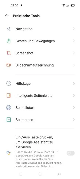 realme UI 2.0 gebruikersinterface Praktische hulpmiddelen