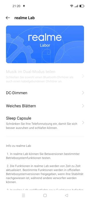 Realme UI 2.0 interfejs użytkownika realme Lab