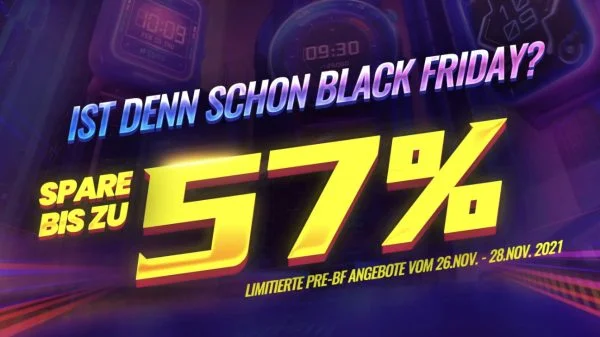 Amazfit Black Friday-deals 2021 Header