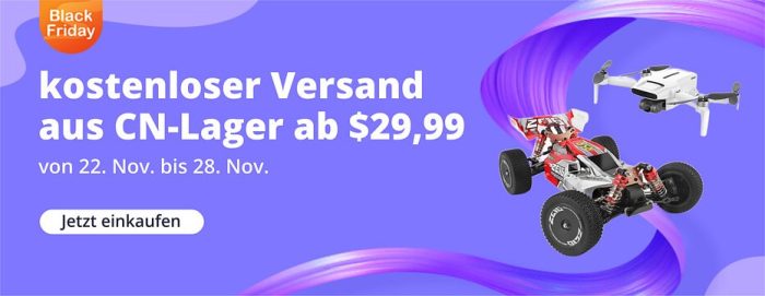 Banggood Black Friday gratis forsendelse