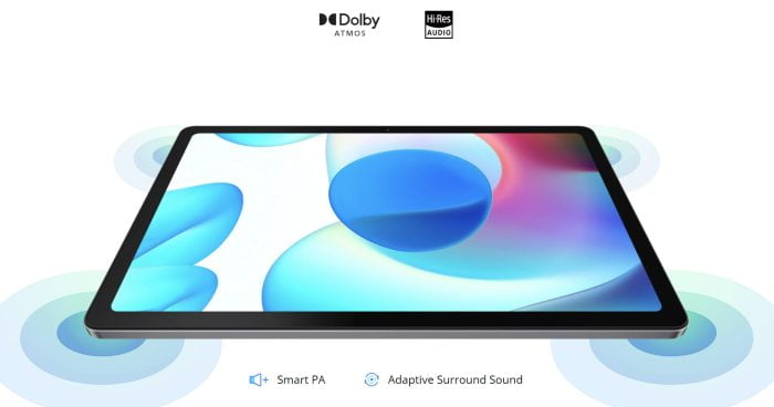 realme pad quad høyttaler