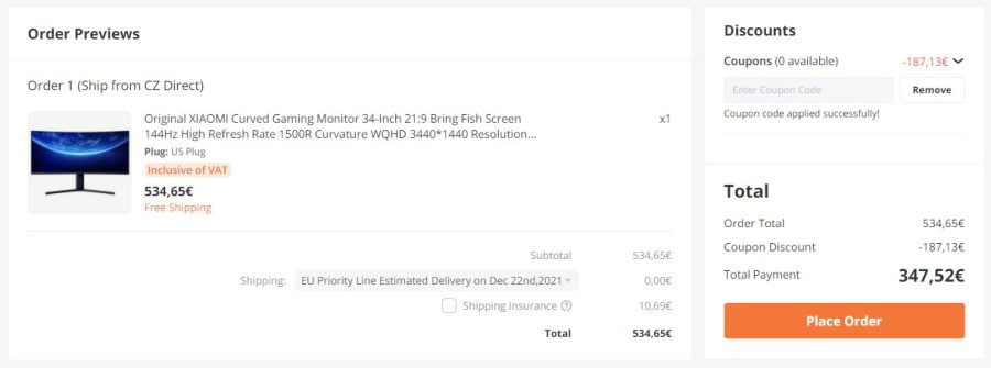 Köp Xiaomi Curved Gaming Monitor på Banggood.