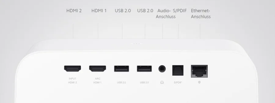 Xiaomi Mi Smart Projektor 2 Pro Anschlussmöglichkeiten