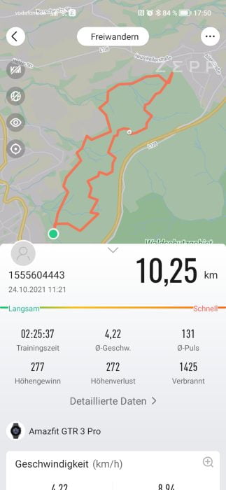 Sportovní program Amazfit GTR 3 Pro (1)