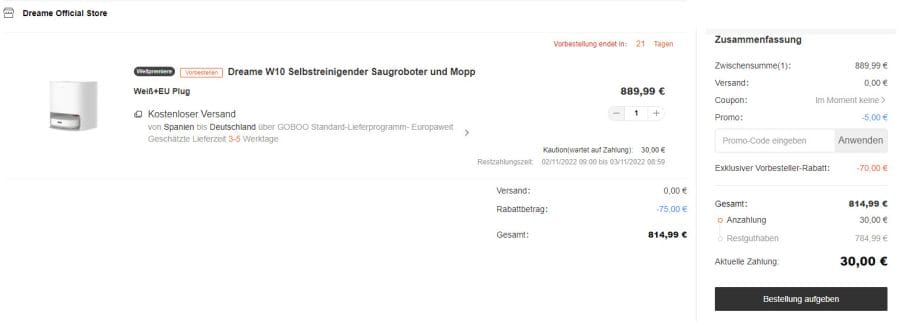 Køb Dreame W10 billigt på Goboo.