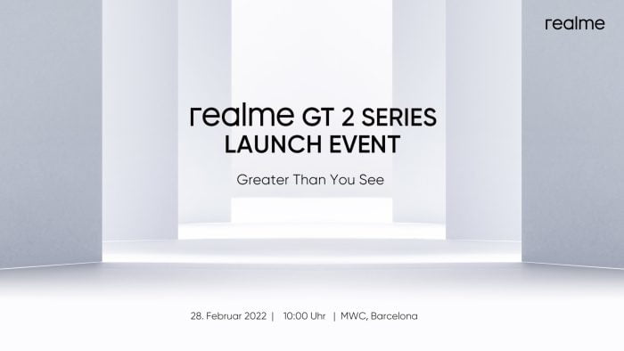 Глобальное мероприятие по запуску realme GT 2 28 февраля 2022 г.