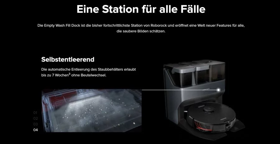 Roborock S7 MaxV Pusta stacja do napełniania mycia