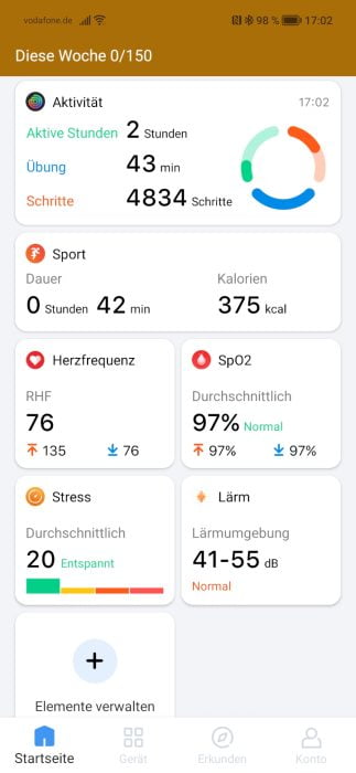 Mobvoi App Sport- und Gesundheitscenter