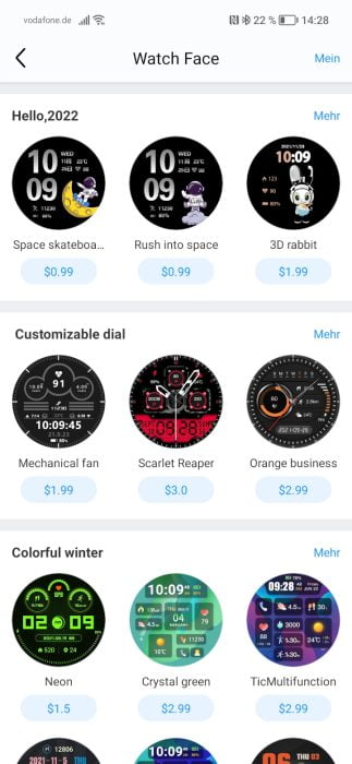 Mobvoi App Watchface Store