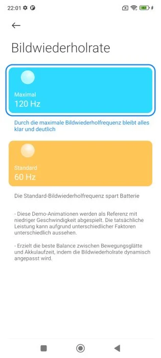 POCO X4 Pro 5G weergave-instellingen (2)