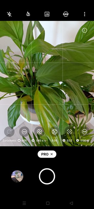 RealmeUI Kamera-App Pro-Modus