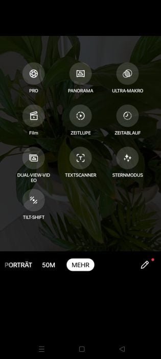 RealmeUI camera app shooting modes