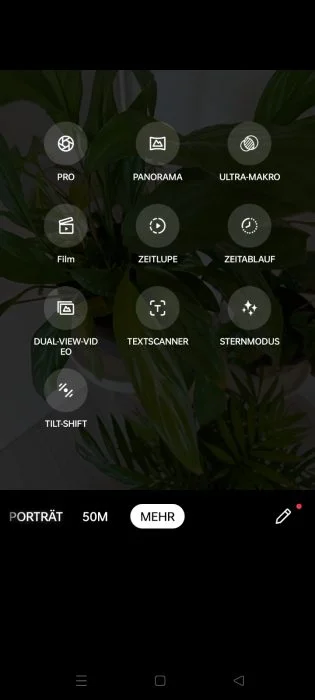 Modes de prise de vue de l'application appareil photo RealmeUI