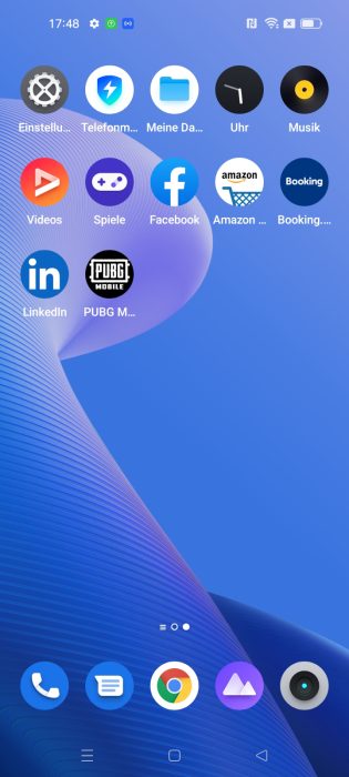 realmeUI 3.0 app drawer.