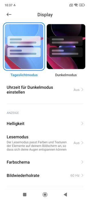 Redmi Note 11 Displayeinstellungen (3)